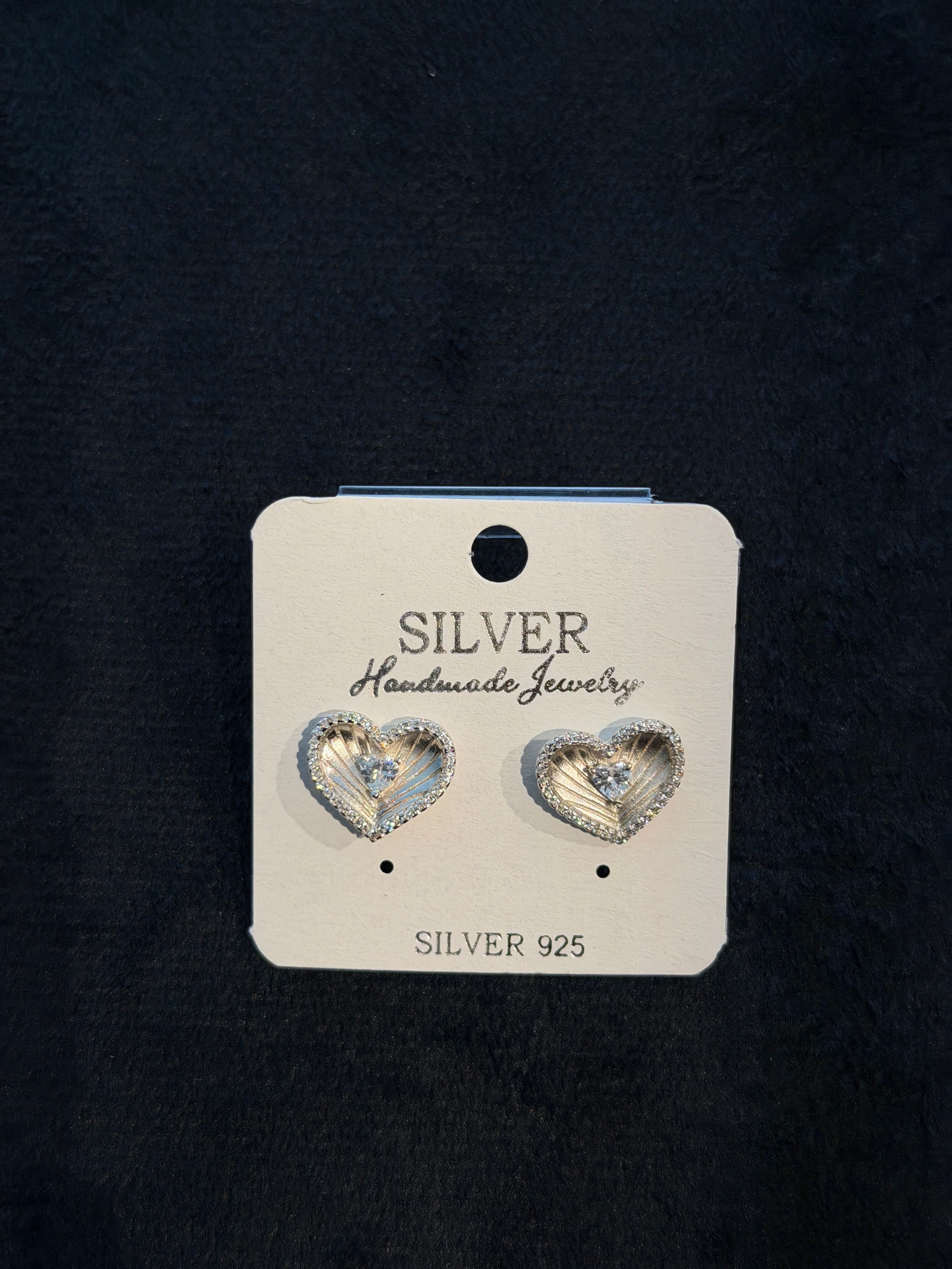 Heartfelt Silver Studs