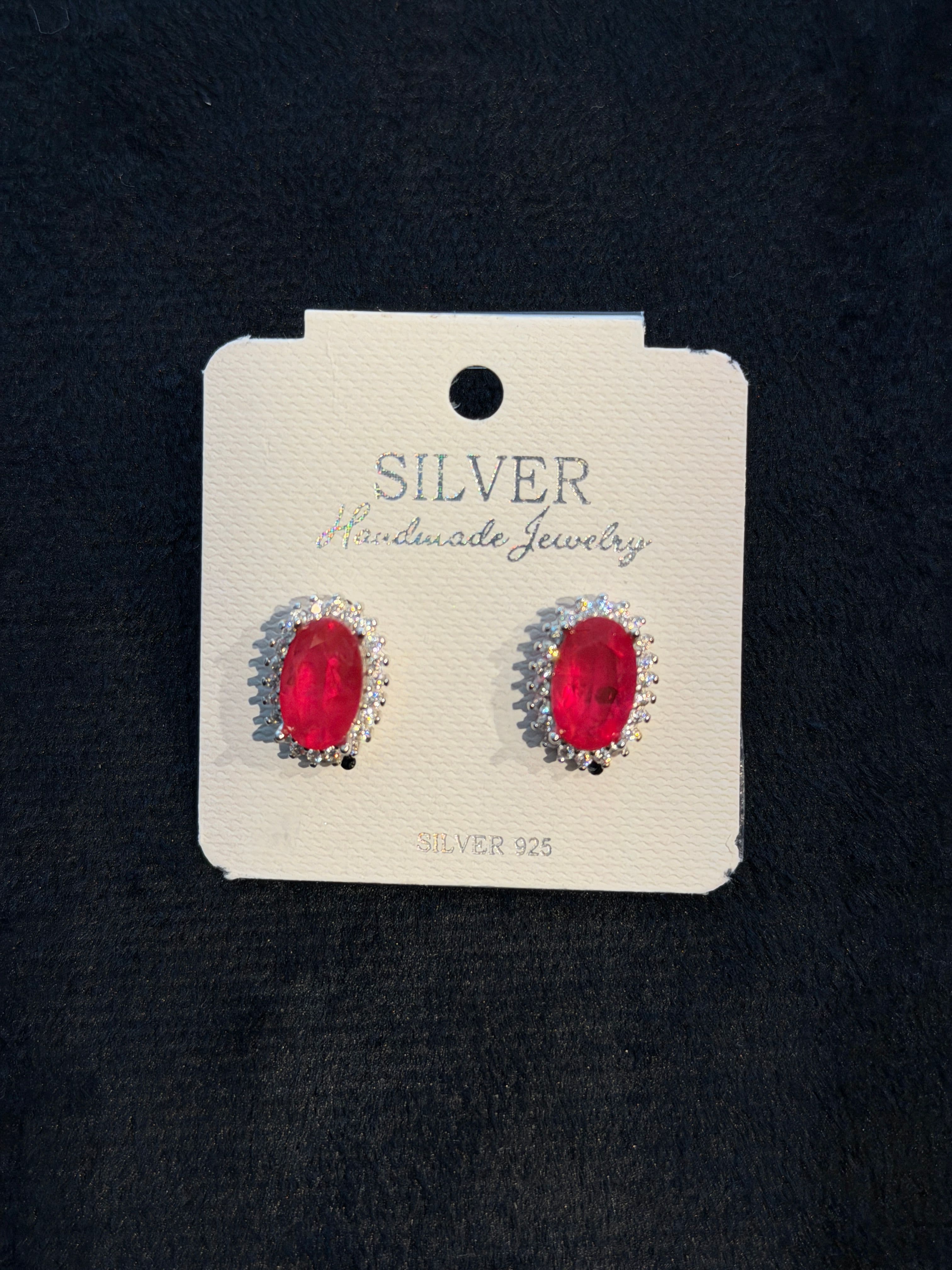 Crimson Elegance Studs