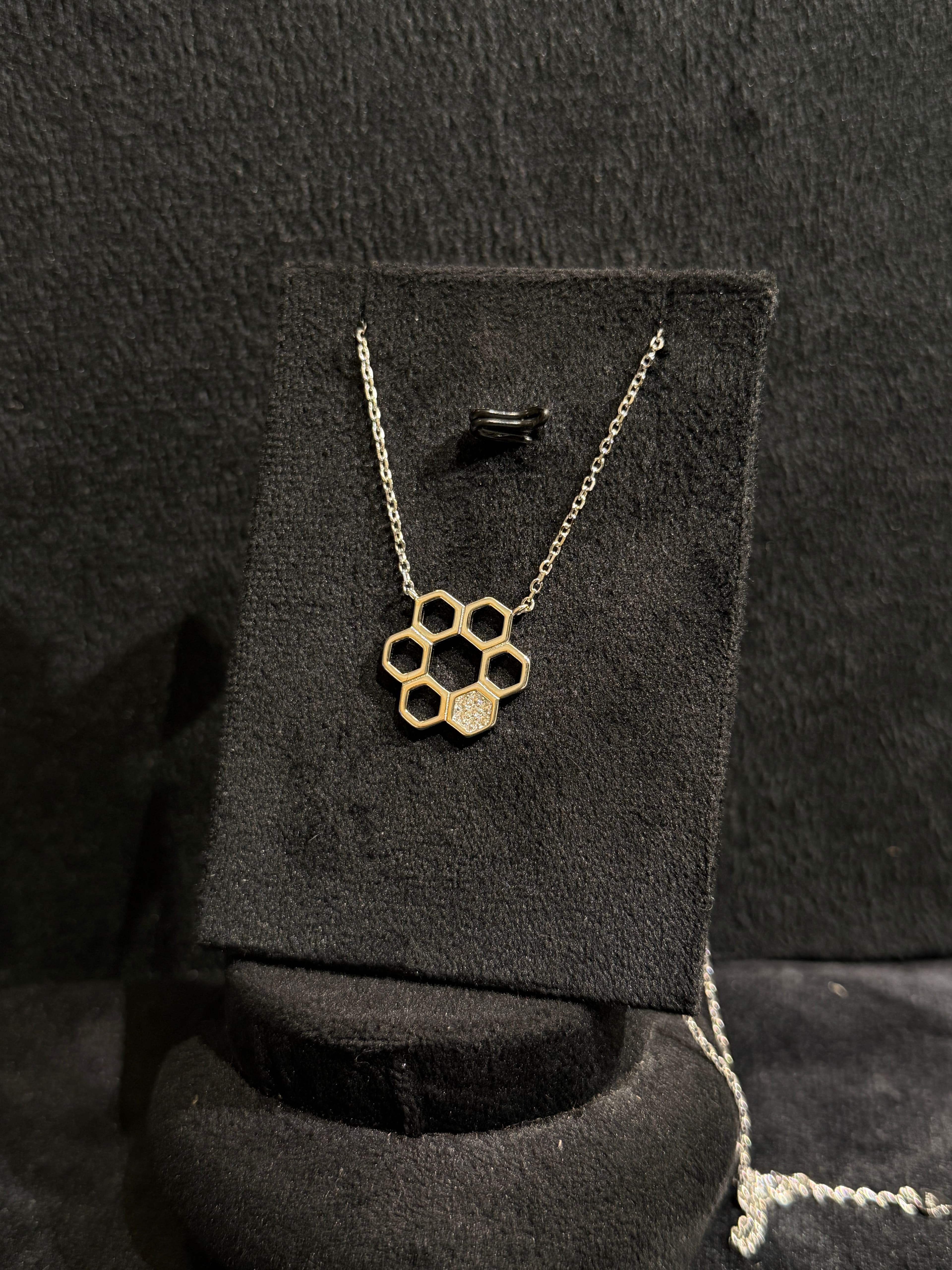 Honeycomb Charm Necklace