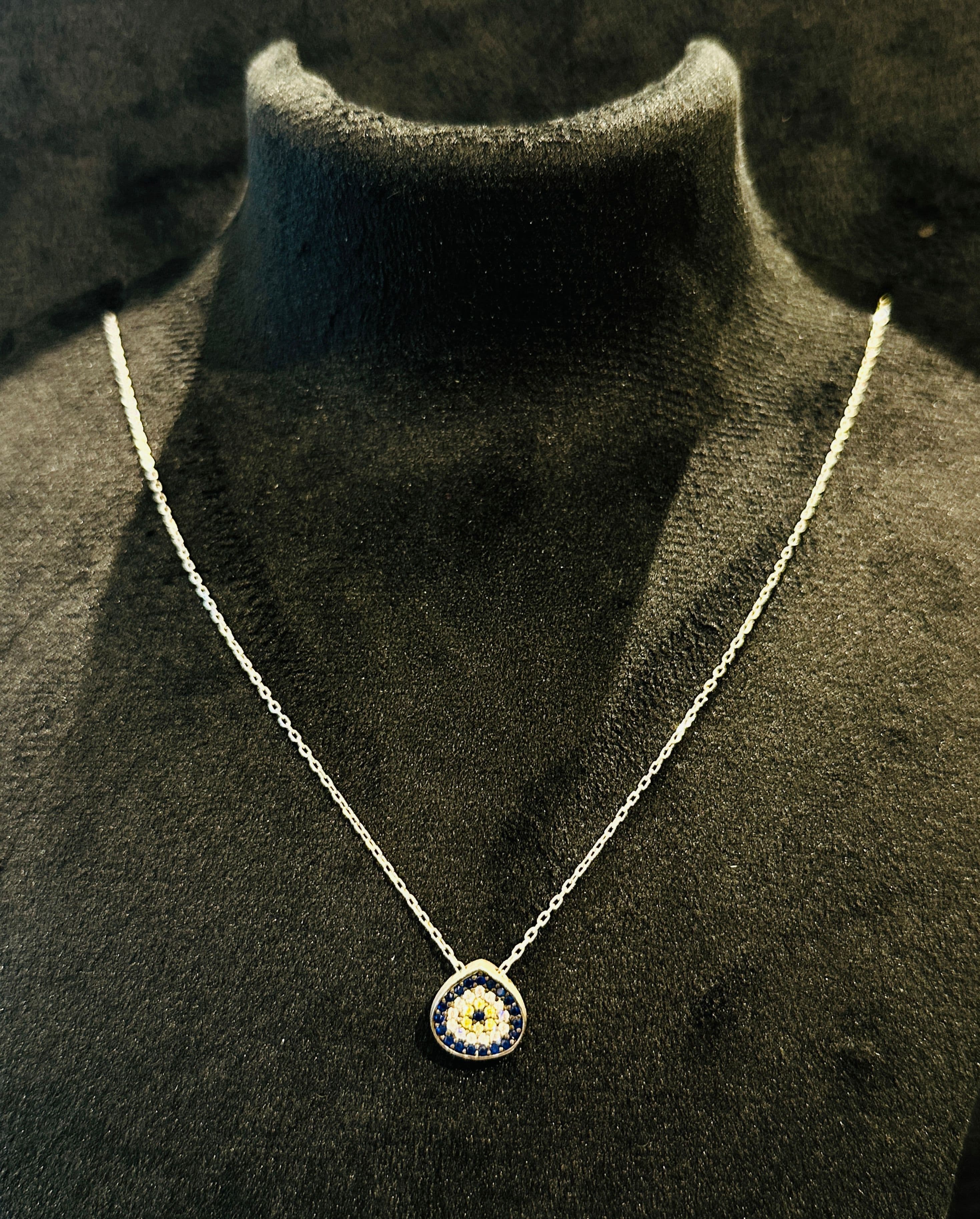 Silver Gem Necklace