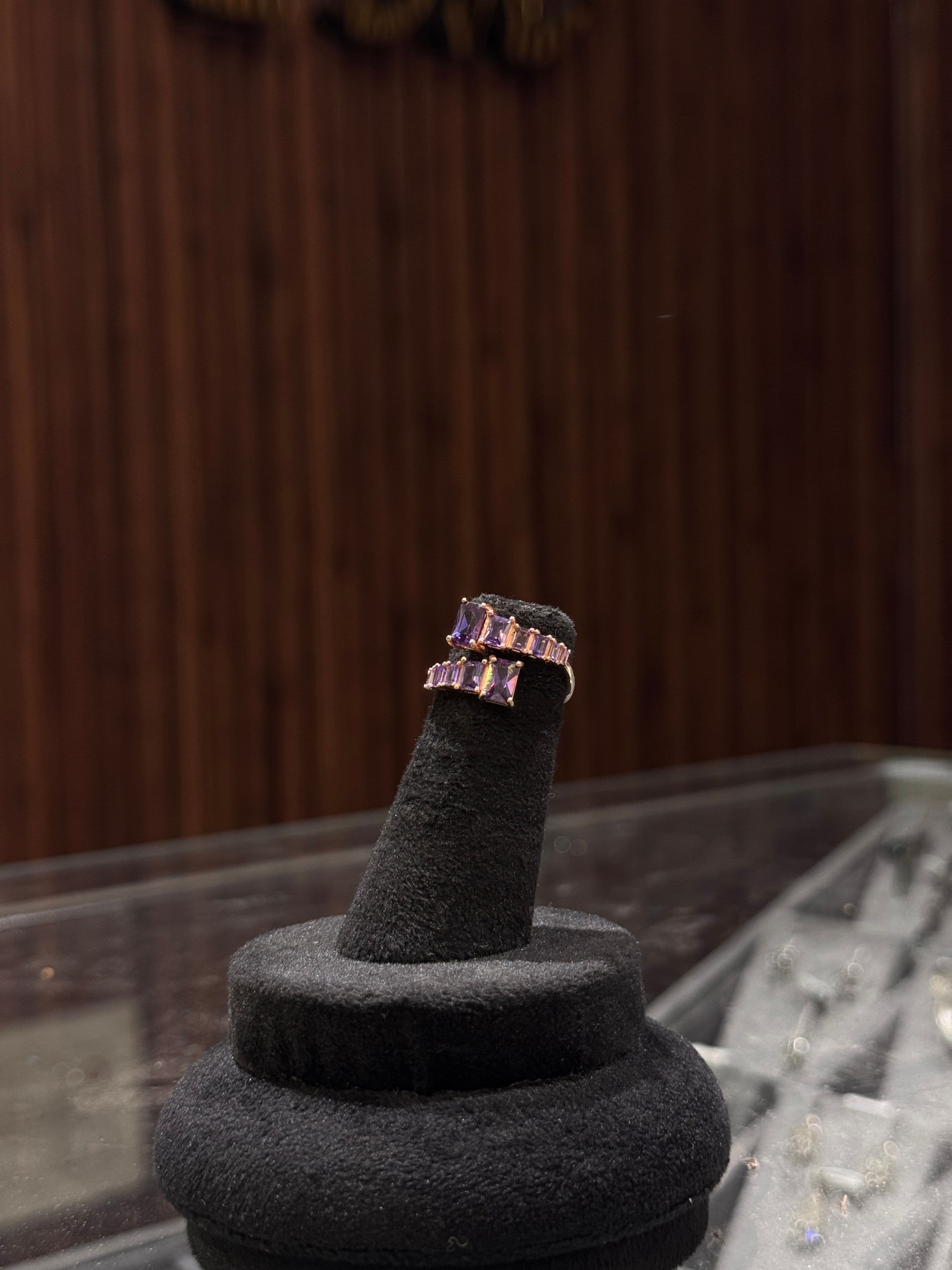 Amethyst Cascade Ring